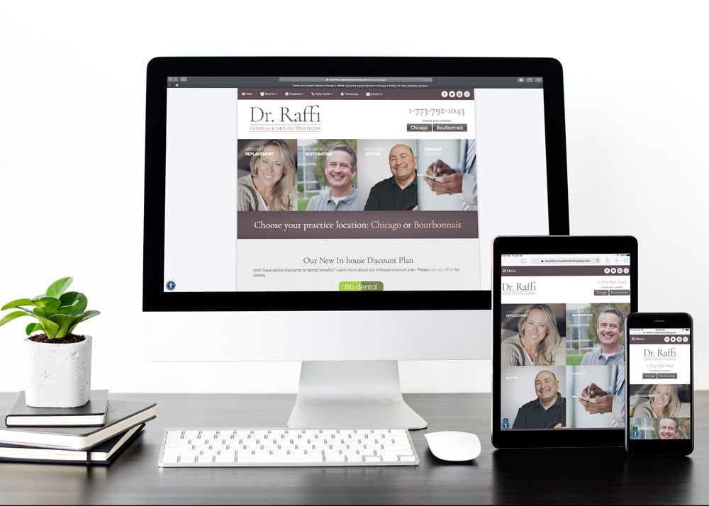 Real Client Website Design by Clue Dental Marketing