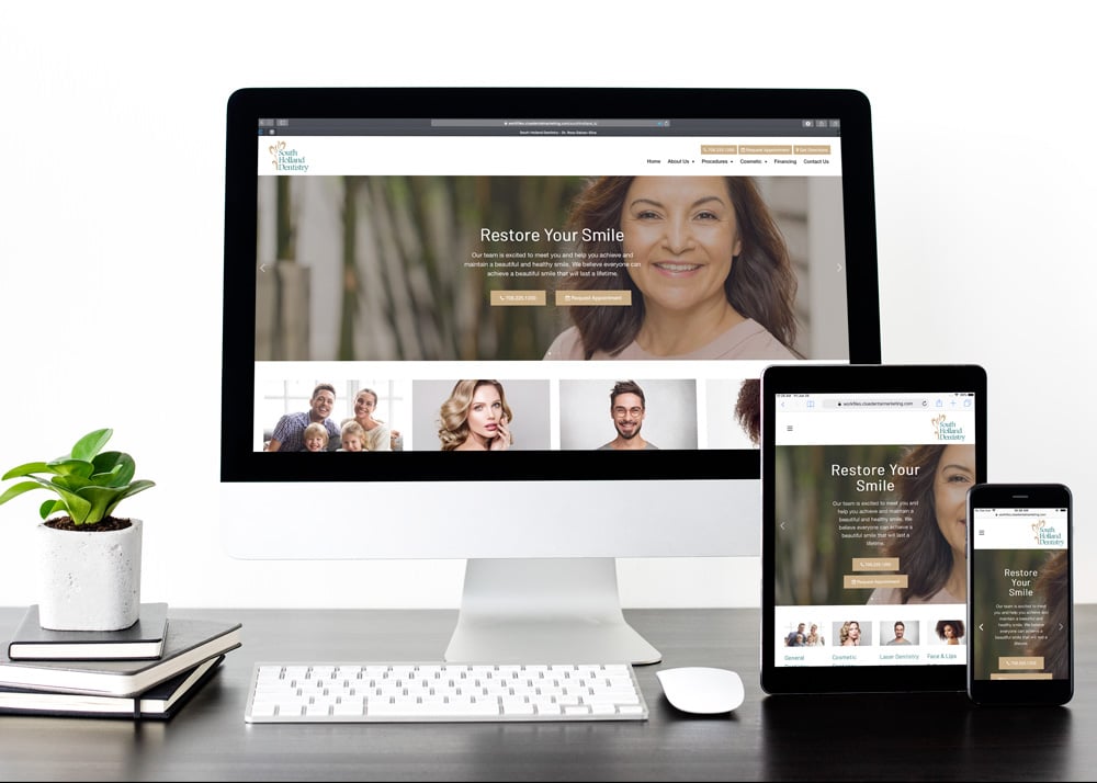 Real Client Website Design by Clue Dental Marketing